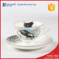 exclusive porcelain dinnerware with animal pattern customized dinner sets